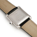 腕時計 カルティエ Cartier タンクフランセーズ LM W50011S3 自動巻き メンズ K18WG無垢 ギョウシェ ローマン 青針 デイト