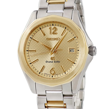腕時計 グランドセイコー Grand Seiko SBGX036 9F62-0A70 クオーツ メンズ K18YG×SS コンビ デイト ゴールド ギョウシェ 十二角形