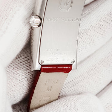 腕時計 ハリーウィンストン Harry Winston アヴェニューC AVCQHM19WW018 クオーツ レディース K18WG無垢 純正ダイヤ シェル