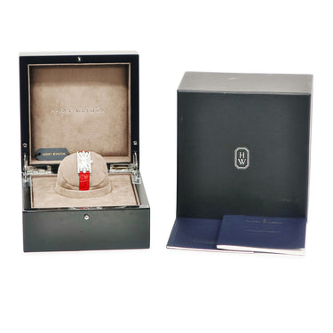 腕時計 ハリーウィンストン Harry Winston アヴェニューC AVCQHM19WW018 クオーツ レディース K18WG無垢 純正ダイヤ シェル