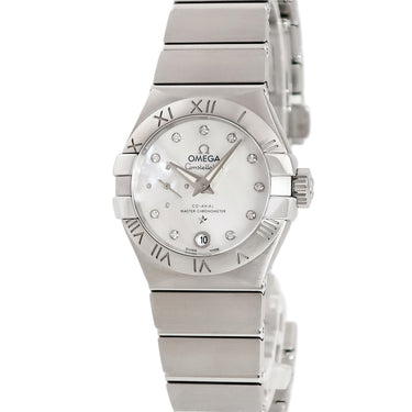 腕時計 オメガ OMEGA コンステレーション ブラッシュ プチセコンド 127.10.27.20.55.001 自動巻き レディース 新品同様 純正ダイヤ