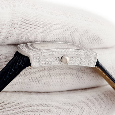 腕時計 ティファニー Tiffany & Co カクテルウォッチ クオーツ レディース K18WG無垢 純正ダイヤ ホワイト 白