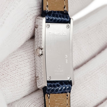 腕時計 ティファニー Tiffany & Co カクテルウォッチ クオーツ レディース K18WG無垢 純正ダイヤ ホワイト 白