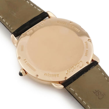 腕時計 カルティエ Cartier ロンド ルイ カルティエ XL W6801004 手巻き メンズ K18PG無垢 ローマン 青針 ギョウシェ