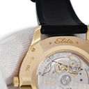 腕時計 ゼニス ZENITH エリート 22.2022.670 自動巻き メンズ K18PG無垢 純正ダイヤ デイト シルバー シースルーバック