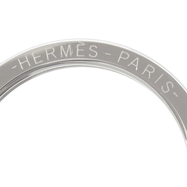 エルメス HERMES カルメン ウノドス アネモネ×ブルーエレクトリック ラムスキン キーリング シルバー金具 紫 青 フリンジ キーホルダー