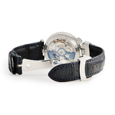 腕時計 ボヴェ Bovet スポーツスター クロノグラフ C800 自動巻き メンズ ブルー 漢字干支インデックス デイト スモセコ