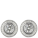 カルティエ Cartier ダムール ダイヤ N8503000 ホワイトゴールド K18WG ダイヤモンド ピアス ブリリアントカット ダイヤモンド パヴェ ディアマンレジェ