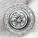 カルティエ Cartier ダムール ダイヤ N8503000 ホワイトゴールド K18WG ダイヤモンド ピアス ブリリアントカット ダイヤモンド パヴェ ディアマンレジェ