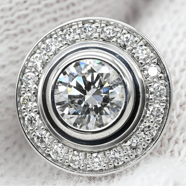 カルティエ Cartier ダムール ダイヤ N8503000 ホワイトゴールド K18WG ダイヤモンド ピアス ブリリアントカット ダイヤモンド パヴェ ディアマンレジェ