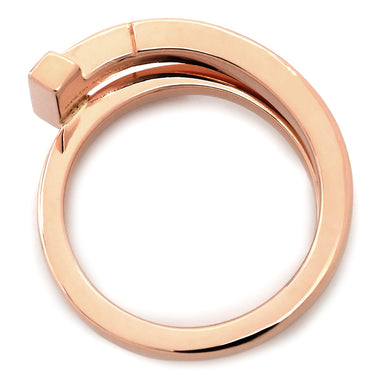 ティファニー Tiffany & Co Tスクエア ラップ ローズゴールド K18PG ダイヤモンド リング 指輪 ピンクゴールド AU750 18K 7石 7P ダイヤモンド 9号