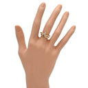 ティファニー Tiffany & Co Tスクエア ラップ ローズゴールド K18PG ダイヤモンド リング 指輪 ピンクゴールド AU750 18K 7石 7P ダイヤモンド 9号