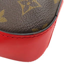 ルイヴィトン LOUIS VUITTON サントンジュ M43555 コクリコ モノグラムキャンバス ショルダーバッグ ゴールド金具 茶 赤 斜め掛け