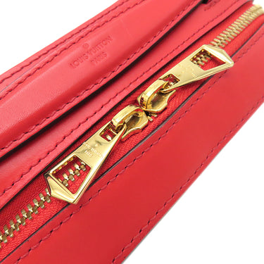 ルイヴィトン LOUIS VUITTON サントンジュ M43555 コクリコ モノグラムキャンバス ショルダーバッグ ゴールド金具 茶 赤 斜め掛け