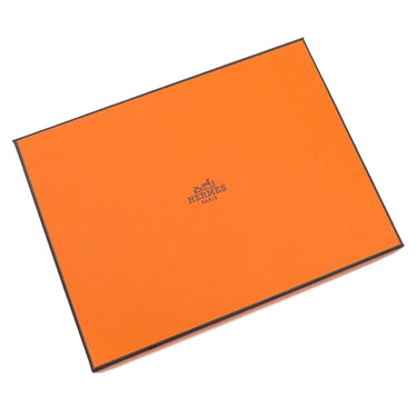 エルメス HERMES ボリードポーチ ミニミニ H104772M 01 ナチュラル×オレンジ コットン ポーチ シルバー金具 新品 未使用 オフホワイト
