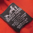 エルメス HERMES ボリードポーチ ミニミニ H104772M 01 ナチュラル×オレンジ コットン ポーチ シルバー金具 新品 未使用 オフホワイト