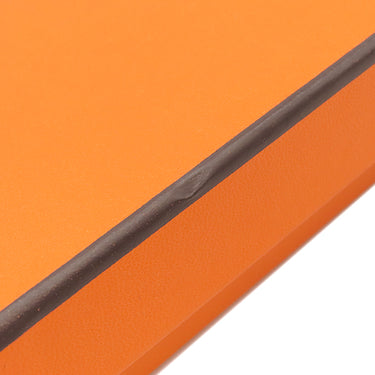 エルメス HERMES ボリードポーチ ミニミニ H104772M 01 ナチュラル×オレンジ コットン ポーチ シルバー金具 新品 未使用 オフホワイト