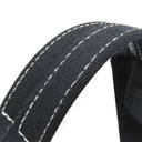 エルメス HERMES カンヌMM アイボリー×ブラック キャンバス トートバッグ シルバー金具 白 黒 ストライプ ポーチ付き