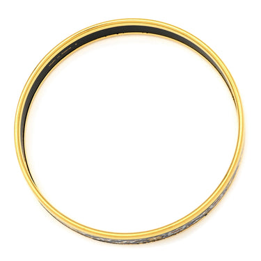 エルメス HERMES エマイユ PM マルチカラー×ゴールド メタル 七宝焼き バングル ゴールド金具