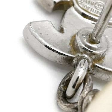 シャネル CHANEL ココマーク パール A36138 シルバー メタル フェイクパール ラインストーン ピアス CCマーク