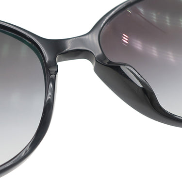 シャネル CHANEL ココマーク 55□17 5278-A ブラック プラスチック サングラス シルバー金具 ウェリントン グラデーション 黒