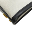 バレンシアガ BALENCIAGA ハードウェア スモール トート 671402 2HHAM 9260 ブラック×ナチュラル キャンバス レザー 2WAYバッグ ゴールド金具 ハンドバッグ ショルダー 黒 オフホワイト