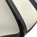 バレンシアガ BALENCIAGA ハードウェア スモール トート 671402 2HHAM 9260 ブラック×ナチュラル キャンバス レザー 2WAYバッグ ゴールド金具 ハンドバッグ ショルダー 黒 オフホワイト