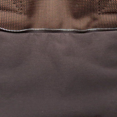 エルメス HERMES エールライン カバス ブラウン キャンバス トートバッグ シルバー金具 茶