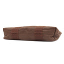 エルメス HERMES エールライン カバス ブラウン キャンバス トートバッグ シルバー金具 茶