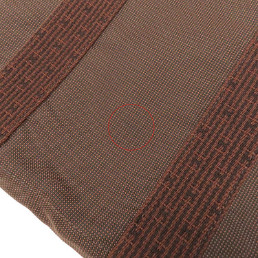 エルメス HERMES エールライン カバス ブラウン キャンバス トートバッグ シルバー金具 茶