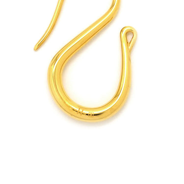 エルメス HERMES オーマイヨン PM ブラックXゴールド GP スイフト ピアス ゴールド金具 シェーヌダンクル