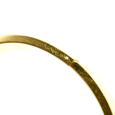 エルメス HERMES クリックH PM オレンジ×ゴールド GP エナメル ブレスレット Hブレス