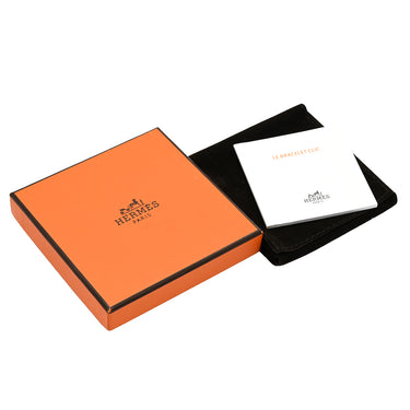 エルメス HERMES クリックH PM オレンジ×ゴールド GP エナメル ブレスレット Hブレス