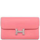 エルメス HERMES コンスタンス トゥーゴー ローズアザレ エバーカラー 長財布 シルバー金具