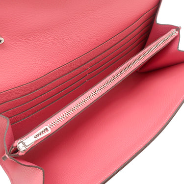 エルメス HERMES コンスタンス トゥーゴー ローズアザレ エバーカラー 長財布 シルバー金具