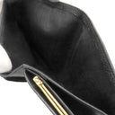 シャネル CHANEL ココマーク がま口 A01429 黒 ラムスキン キャビアスキン 長財布 ゴールド金具 黒 二つ折り