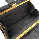 シャネル CHANEL ココマーク がま口 A01429 黒 ラムスキン キャビアスキン 長財布 ゴールド金具 黒 二つ折り