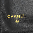 シャネル CHANEL ココマーク がま口 A01429 黒 ラムスキン キャビアスキン 長財布 ゴールド金具 黒 二つ折り