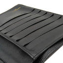 シャネル CHANEL ココマーク がま口 A01429 黒 ラムスキン キャビアスキン 長財布 ゴールド金具 黒 二つ折り