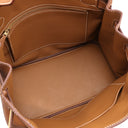エルメス HERMES バーキン30 ゴールド トゴ ハンドバッグ ゴールド金具 茶