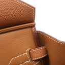エルメス HERMES バーキン30 ゴールド トゴ ハンドバッグ ゴールド金具 茶