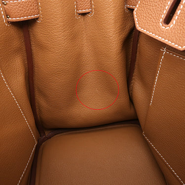 エルメス HERMES バーキン30 ゴールド トゴ ハンドバッグ ゴールド金具 茶
