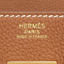 エルメス HERMES バーキン30 ゴールド トゴ ハンドバッグ ゴールド金具 茶