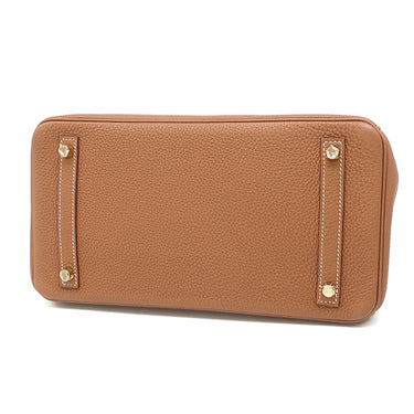 エルメス HERMES バーキン30 ゴールド トゴ ハンドバッグ ゴールド金具 茶