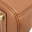 エルメス HERMES バーキン30 ゴールド トゴ ハンドバッグ ゴールド金具 茶