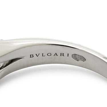 ブルガリ BVLGARI インコントロ ダモーレ プラチナシルバー Pt950 ダイヤモンド リング 指輪 BVLGARI パヴェ ダイヤ エンゲージ ブライダル 婚約指輪 8号