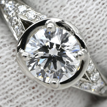 ブルガリ BVLGARI インコントロ ダモーレ プラチナシルバー Pt950 ダイヤモンド リング 指輪 BVLGARI パヴェ ダイヤ エンゲージ ブライダル 婚約指輪 8号