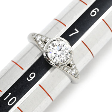 ブルガリ BVLGARI インコントロ ダモーレ プラチナシルバー Pt950 ダイヤモンド リング 指輪 BVLGARI パヴェ ダイヤ エンゲージ ブライダル 婚約指輪 8号