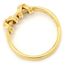 ティファニー Tiffany & Co ダブルシグネチャー イエローゴールド K18YG リング 指輪 750 18K 9号