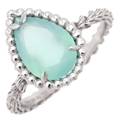 ブシュロン BOUCHERON セルパンボエム JRG0313749 ライトブルー×ホワイトゴールド K18WG アクアプレーズ #49 リング 指輪 ホワイトゴールド Au750 18K アクアプレーズ 青 水色 雫 ドロップ型 9号